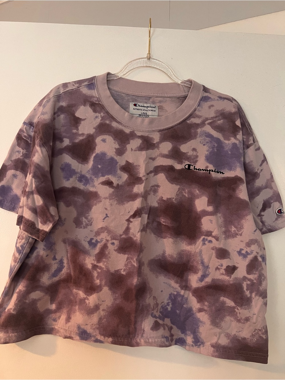 Champion women’s ' Purple Tie-Dye Tee